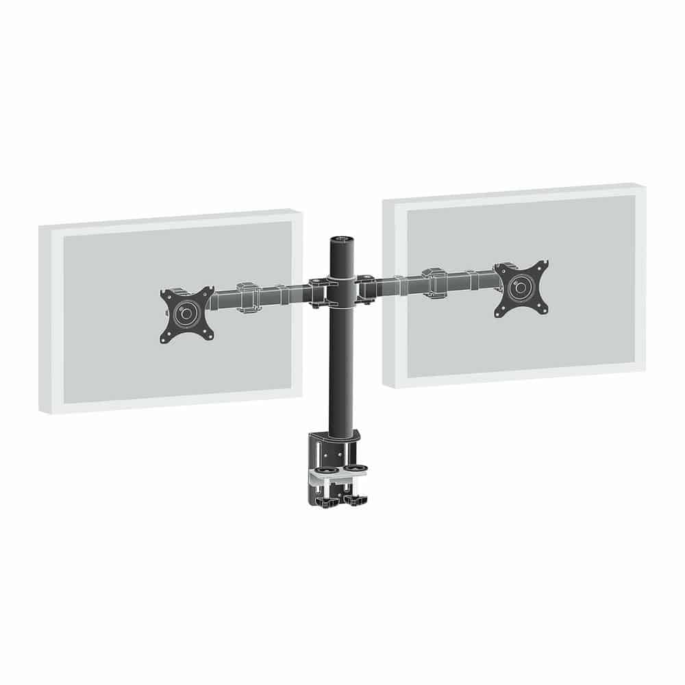 (image for) iiyama DS1002C-B1 Dual Desktop Monitor Stand / Arm for upto 30\" Monitors